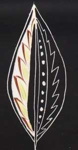 Leaf pattern on Denby Cheviot range