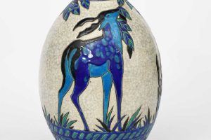 A Boch Freres Keramis vase designed by Charles Catteau model no D943.