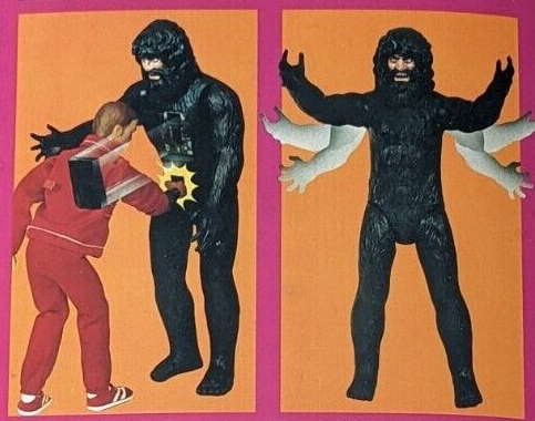 Kenner Big Foot Reverse of Box showing Big Foot actions
