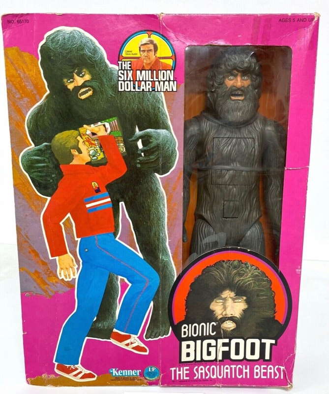 Kenner Bionic Bigfoot Figure in original box