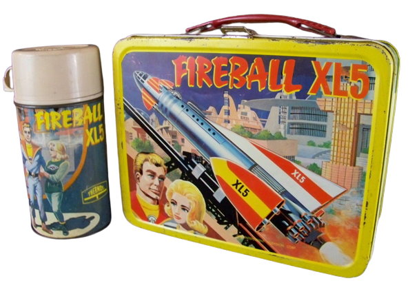 King Seeley 1964 Fireball XL5 Lunchbox with Thermos