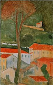 Modigliani Cagnes Landscape 1919