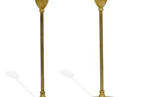 Robert Jarvie Alpha candlesticks pair