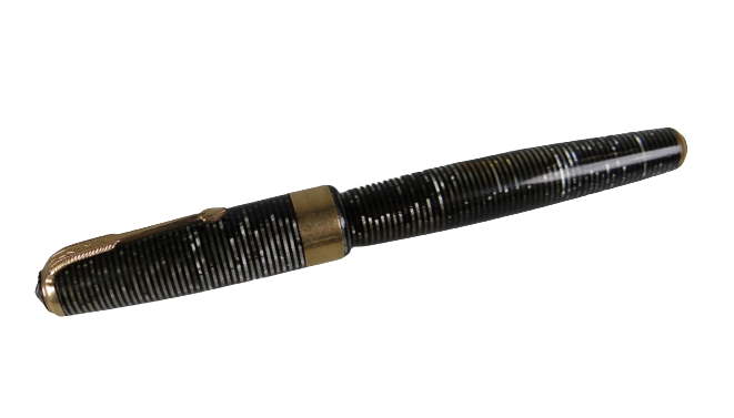 Vintage Grey Pearl Oversized Parker Vacumatic Fountain Pen