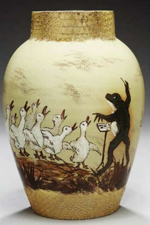 An Earthenware Vase Maria Longworth Nichols and Albert R Valentien for Rookwood 1883