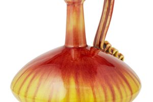 Pottery Ewer by Christopher Dresser For Linthorpe Pottery Circa 1880