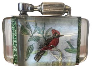 Rare Mcmurdo Dunhill Aviary Aquarium Lighter rear
