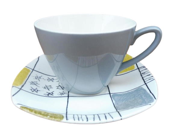 Chequers Terence Conran midwinter Coffee Cup Saucer c1957