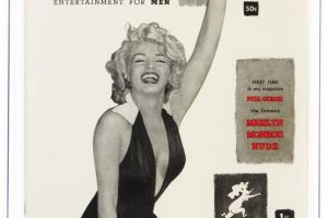 Playboy 1 with Marilyn Monroe signed Hugh Hefner