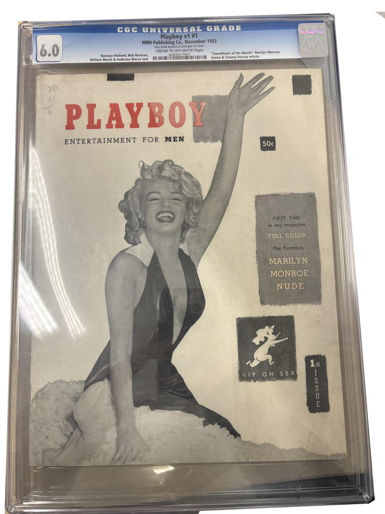 Playboy v1 Sweetheart of the Month Marilyn Monroe CGC Graded 6