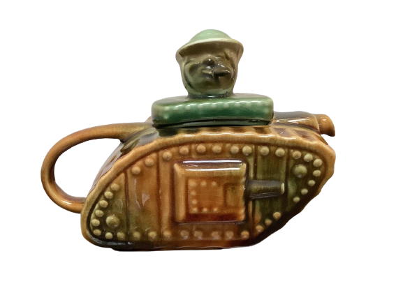 Rare Sadler Tank Teapot with driver smoking a cigar