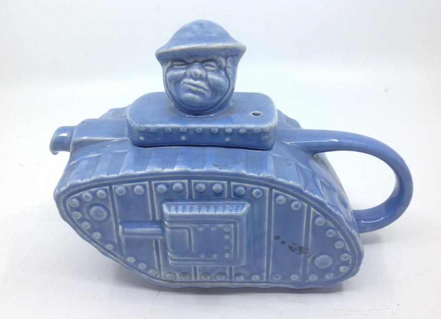 WW1 British Tank Tea Pot by Sadler of England