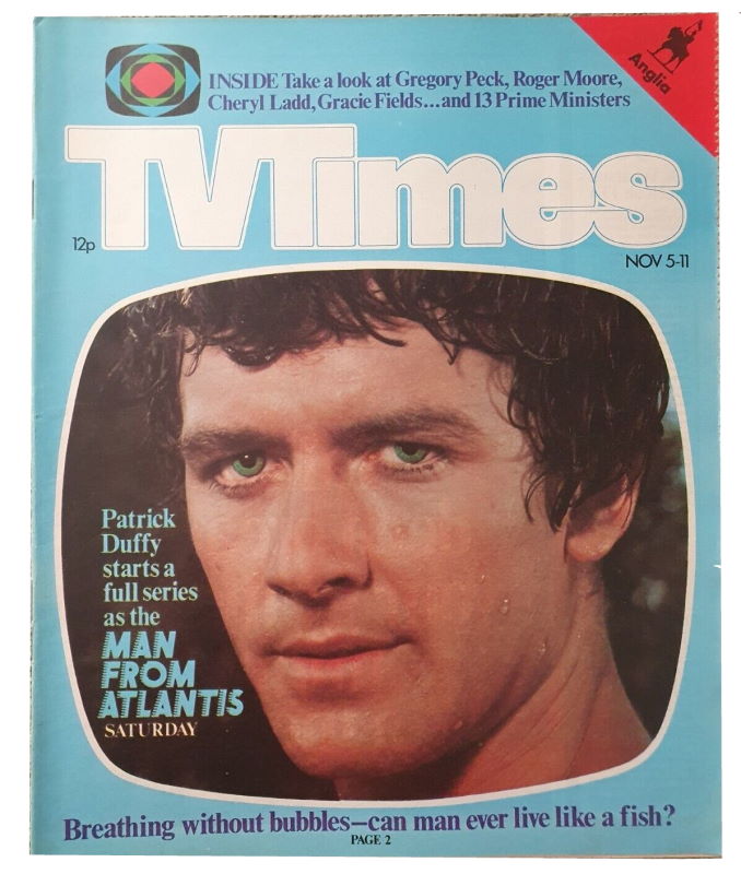 Patrick Duffy The Man From Atlantis TV Times 5-11 Nov 1977
