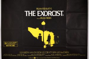 Original The Exorcist British Quad film poster 1973