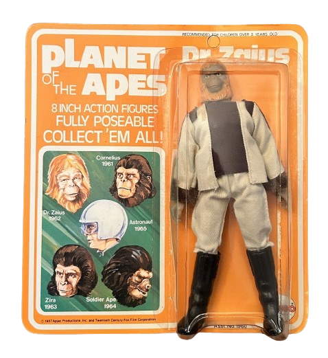 1974 Mega Planet Of The Apes Dr Zaius Sealed Mint on Card