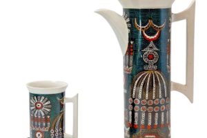 Portmeirion Magic City Coffee Pot and Mug with Saucer Susan Williams-Ellis