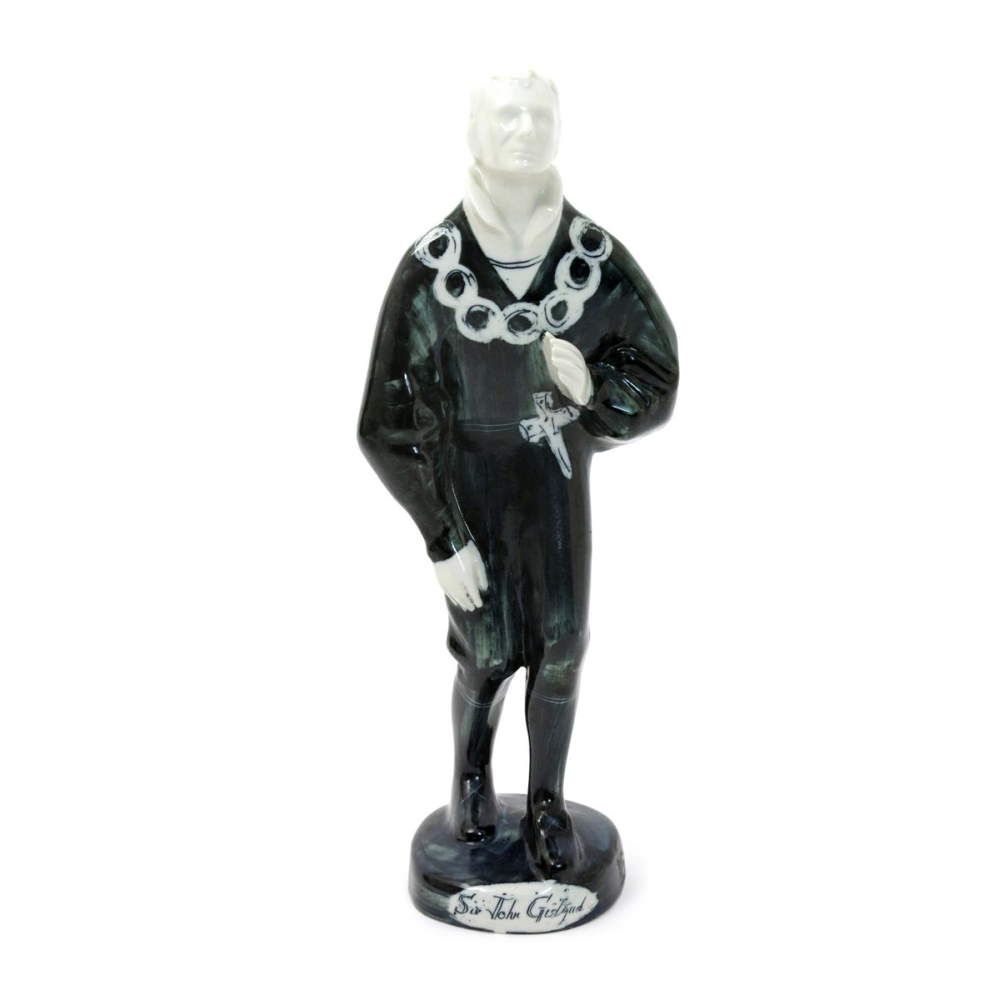Sir John Gielgud as Hamlet a Briglin Pottery figure designed by Susan Parkinson