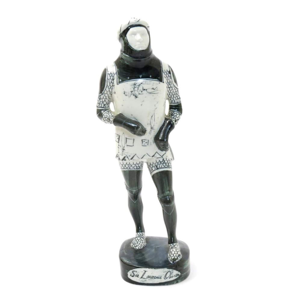 Sir Laurence Olivier as Henry V a Briglin Pottery figure designed by Susan Parkinson