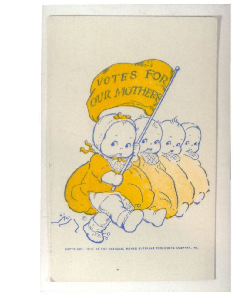 Votes For Our Mothers Women Right To Vote Kewpies Suffragette Postcard