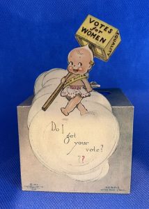 Votes For Women Do I Get Your Vote divided back postcard