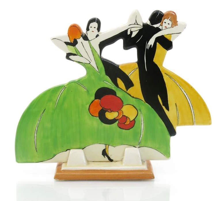 Age of Jazz a rare Clarice Cliff Twin Dancers model no 434