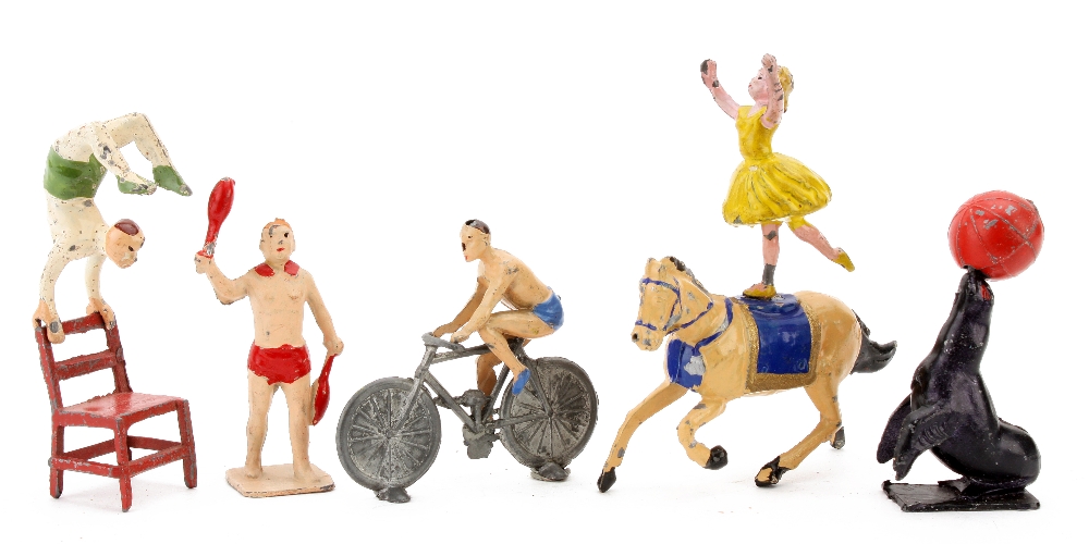 Charbens Circus series including equestrienne on horseback