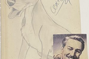 Walt-Disney-signed-picture-of-Tramp