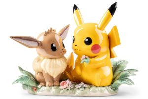 Lladro Pikachu and Eevee Sculpture