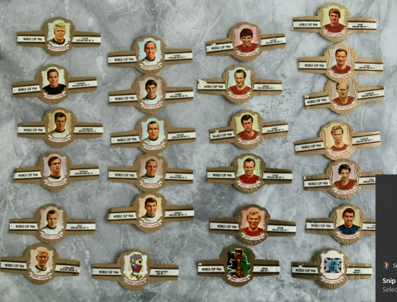 1966 Football World Cup Final Cigar Bands Full set of 25
