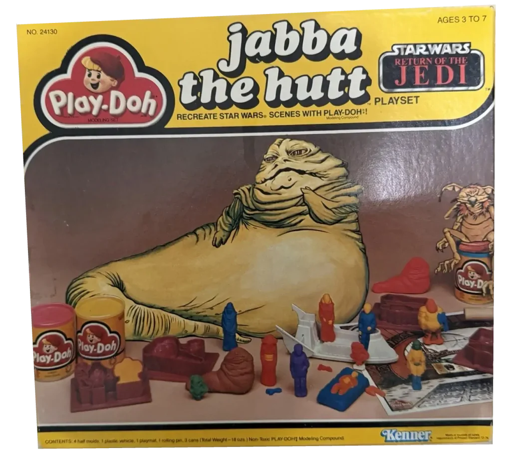 STAR WARS Vintage Kenner JABBA THE HUTT Playset Play Doh