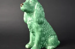 Sylvac Study of a Spaneil Dog Green Colourway Shape N. 1382