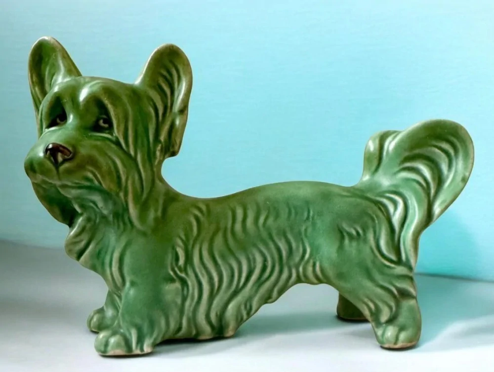 Vintage Shaw Copestake SylvaC Skye Terrier Rare Green Dog 1415